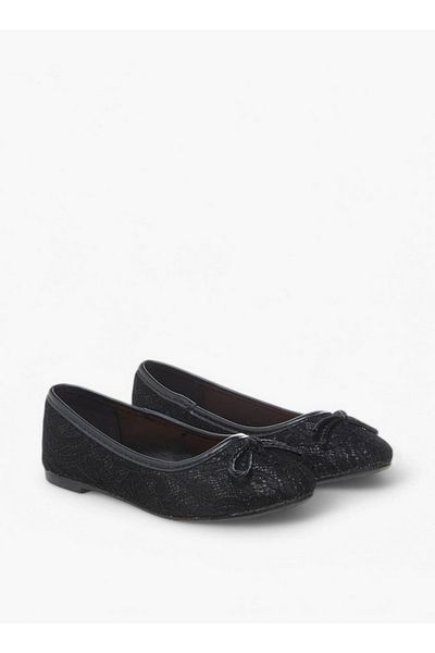 Flora Bella by Shoexpress Bow Accent Slip-On Ballerina Shoes