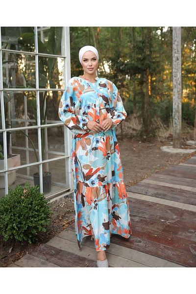HARMAN BUTİK Φόρεμα Modal Testeur με Ethnic Pattern - Γυναικεία