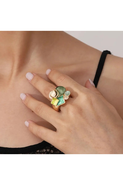 byozanyılmaz خاتم مينا مصنوع يدويًا قابل للتعديل ذاتيًا