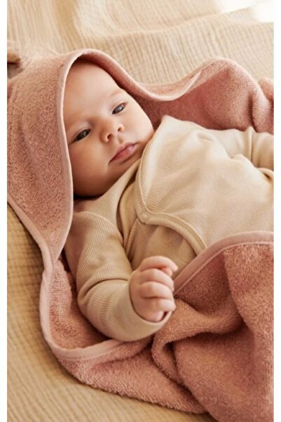PAMUK HANIM Outlet-100% Cotton Girls-Boys Newborn-Baby Bath Towel Swaddle Plain/Pink