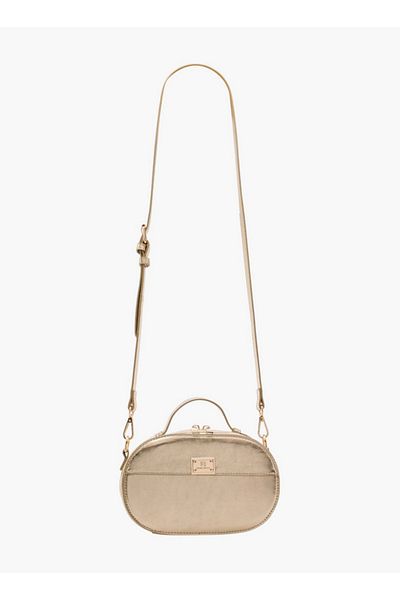Flora Bella by Shoexpress Solid Crossbody Bag with Zip Closure and Detachable Strap