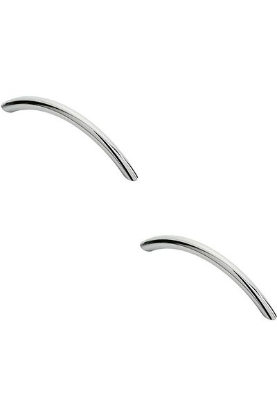 Generic Al Arqam 2pcs Solid Steel Satin Nickel Arch Bow Cabinet Bar Handle Pull – 128mm