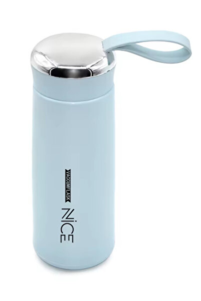 ABYZ Pahar, cană pentru lichide, interior din sticlă, 400 ml, culoare albastru