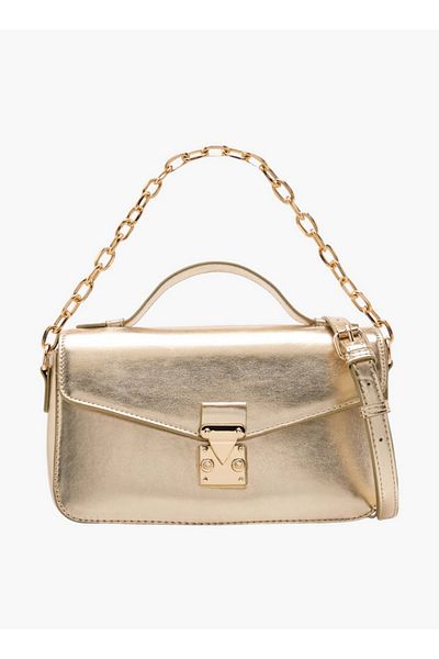 Flora Bella by Shoexpress Monogram Print Crossbody Bag with Adjustable Strap and Twist Lock