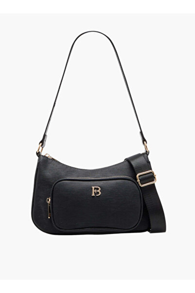 Flora Bella by Shoexpress حقيبة كروس بودي منقوشة بحزام قابل للفصل وسحاب للإغل...