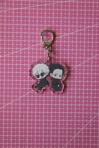 Akumastik Jujutsu Kaisen Gojo X Geto 5cm Acrylic Keychain - Bag Charm -Anime Accessory