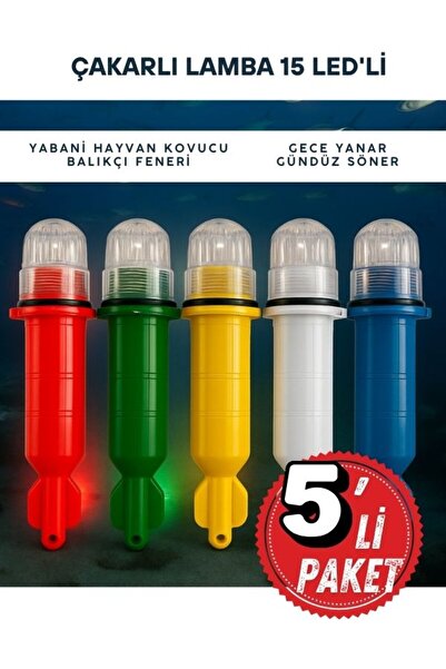 Fenerix Domuz Kovucu Işık Lamba, Balıkçı Feneri, Yabani Hayvan Kovucu Çakarlı...