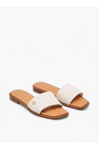 Celeste Women's Textured Slip-On Flat Sandals