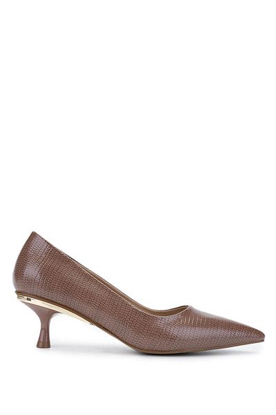 Tamer Tanca Women's Vegan Mink Print Heeled Shoes