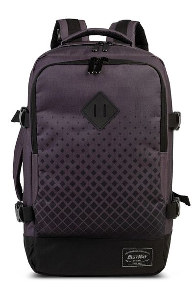 BESTWAY Travel Backpack, Wizz Air/ryanair 40 X 25 X 20 Cm, Pro Small, , F40290-r Anthracite/black