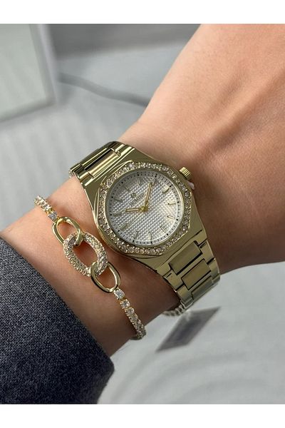 Homies Guaranteed Premium Women's Wristwatch Gold (White Dial) Rshms-197