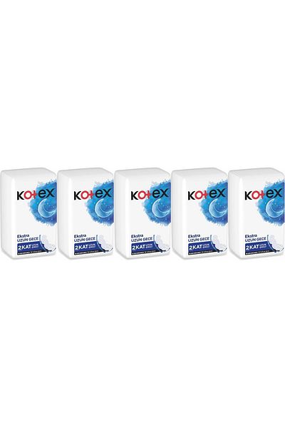 Kotex Hygienic Pad Extra Long Night Set of 45 (5Pk*9)