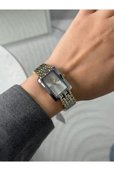 Homies Guaranteed Premium Women's Wristwatch Gold-Silver (White Dial Silver Case) Rshms-194