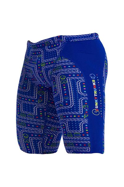 Funky Trunks Jam Much Munchies Men's Swim Trunks– Knee Length Training Swimwear
