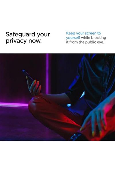 ÇAĞUR واقي شاشة زجاجي Eser Galaxy S24 Ultra Privacy Ghost Glas.tR EZ Fit (قطعتان) - AGL07625 store 111