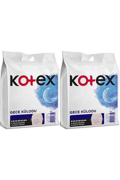 Kotex Night Panties / Panties Standard Size (Special for Intense Menstrual Period) Set of 4 (2Pk*2)