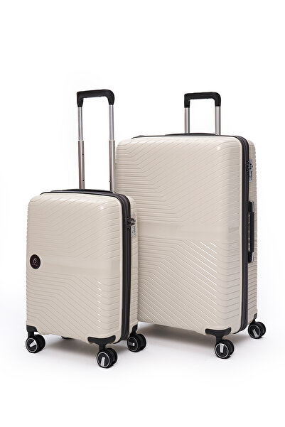 ELATAE Exclusive Pro Polipropilen Kırılmaz 2'li Valiz Seti Büyük Boy - Kabin ...
