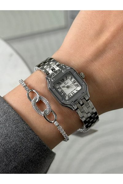 Homies Guaranteed Premium Women's Wrist Watch Silver (White Dial) Rshms-173