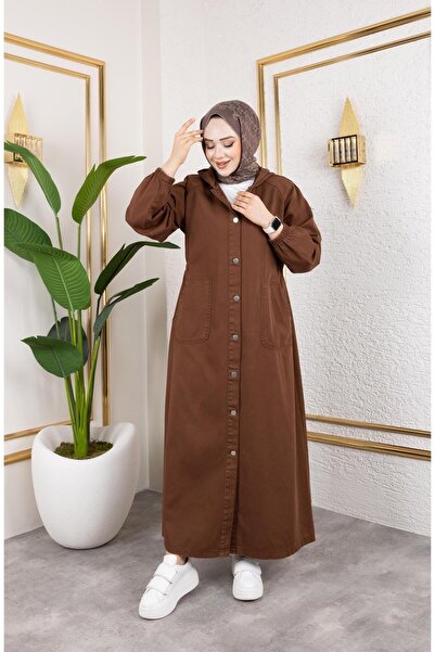 HARMAN BUTİK Women's Gabardine Cap with Buttons and Pockets