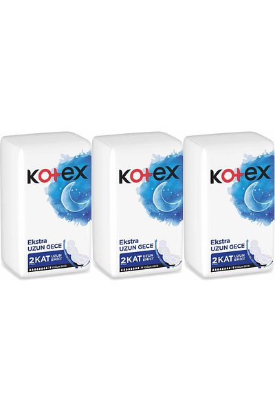 Kotex Hygienic Pad Extra Long Night Set of 27 (3Pk*9)