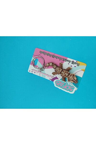 Minikbahcem Cute Patterned Gecko Keychain - 3D Printing Special Design