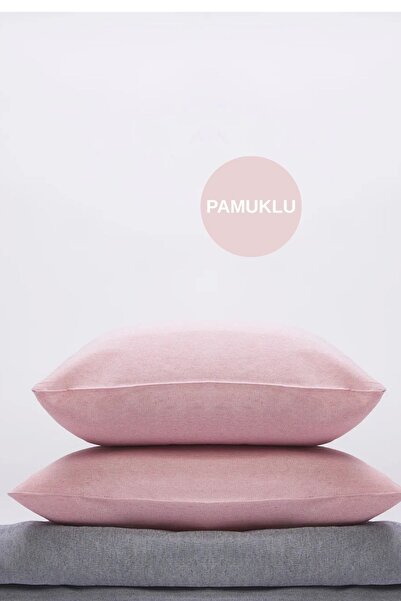 Sheri Home Tekstil Plain Check Kobin Pamuklu 2’li Yastık Kılıfı 50*70 Cm