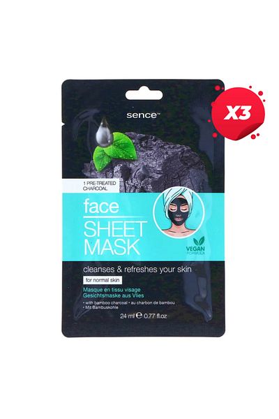 SENCE X3-SENCE MASCA FACIALA 4X7G CHARCOAL
