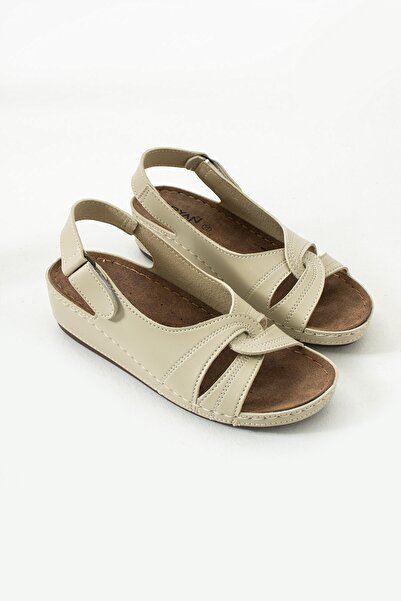 AlbiShoes Stride Women's Anatomical Sole Heels Comfort Model Mom Middle Age Young Stylish Sandals Slippers