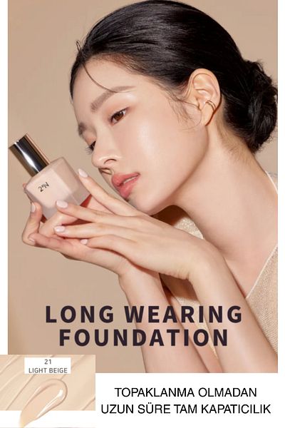 2aN Long Time Full Coverage Without Clumping Uv Protection Foundation 30ml
