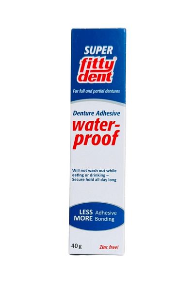 Fittydent Super Fittydent Denture Adhesive Waterproof 40 Gm