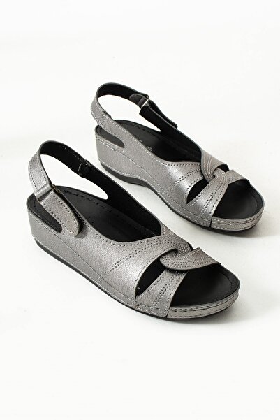 AlbiShoes Stride Women's Anatomical Sole Heels Comfort Model Mom Middle Age Young Stylish Sandals Slippers