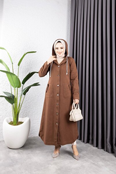 HARMAN BUTİK Women's Gabardine Cap with Buttons and Pockets