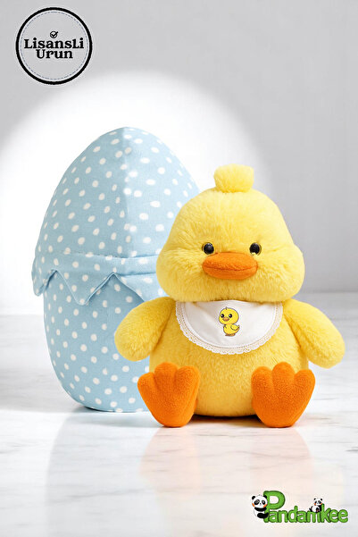 Canestar Özel Fermuarlı Yumurta Çantası ile Sevimli Civciv -Peluş Oyuncak Pandamkee