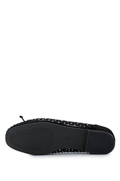 Tamer Tanca Kadın Hakiki Deri Siyah Babet Ayakkabı