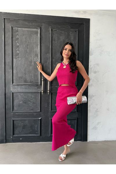 ZF BUTİK Blouse Skirt Double Set