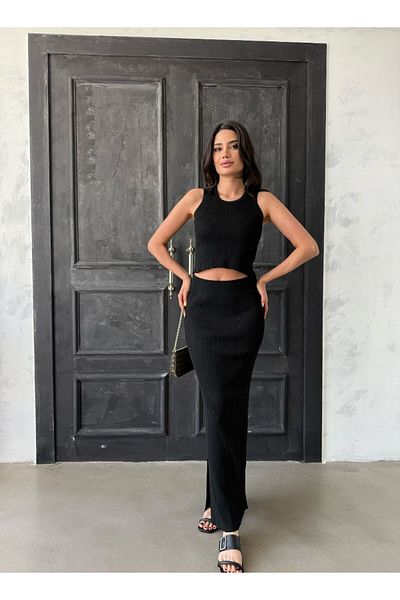 ZF BUTİK Blouse Skirt Double Set