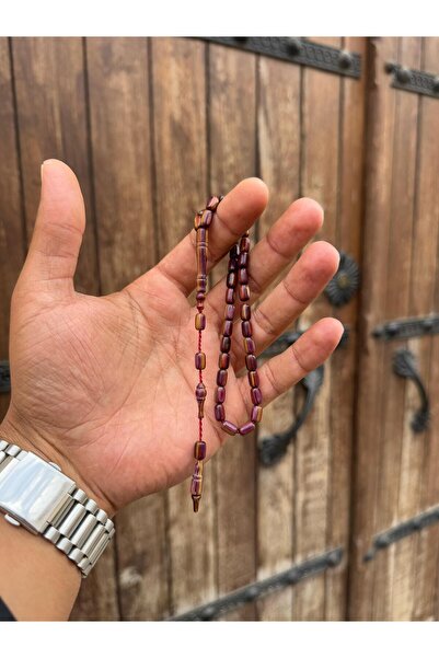 Sahra Gümüş yerli işçilikli bilekboy çok renkli kafur ağacı tesbih