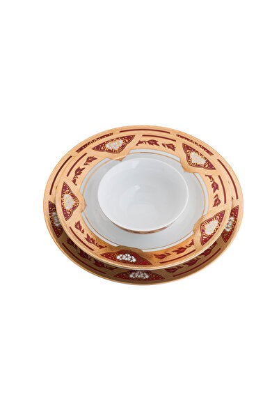 HIC Richvine 32-Piece Porcelain Dinner Set for 6 People