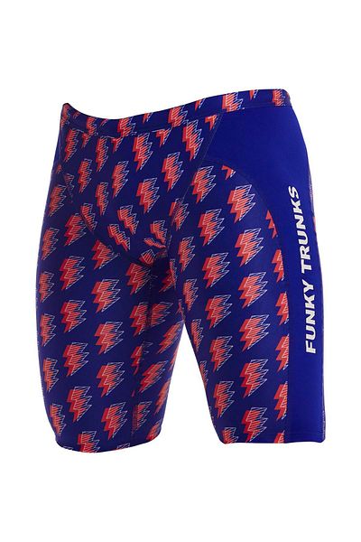 Funky Trunks Jam Flash Men's Swimsuit – Knee Length Training Swimsuit