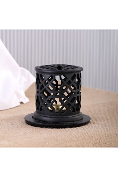 D&H مبخرة فحم من الراتنج بتصميم زهور رائعة مثالية للبخور واللبان والعود