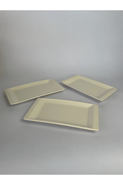 RGS ÇİNİ Rgs Homelife 6'lı Seramik Kayık Tabak Seti SUNUMLUK MEYVELEK HEDİYELİK