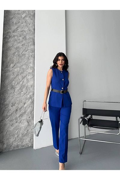 ZF BUTİK Weste-Hosen-Gürtel-Doppelset