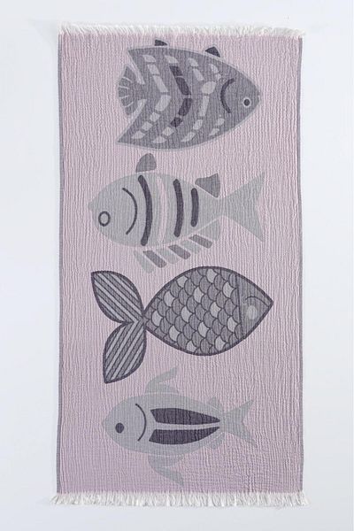 serenıa Blowfish 3 στρώσεων 90x180 Muslin Peshtemal