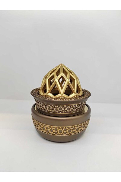 D&H مبخرة فحم من الراتنج بتصميم زهور رائعة مثالية للبخور واللبان والعود