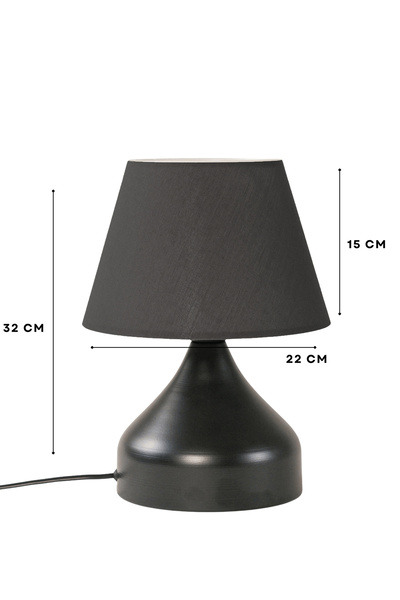 HOMİNG Milano Metal Gray Lampshade - Body Ayd-3089