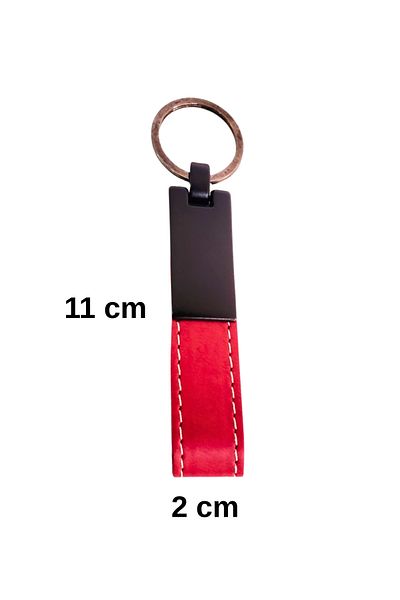 Vekorr Leather Keychain Metal Handle Decor Multifunction Gift Key Ornament 11 cm X 2 cm