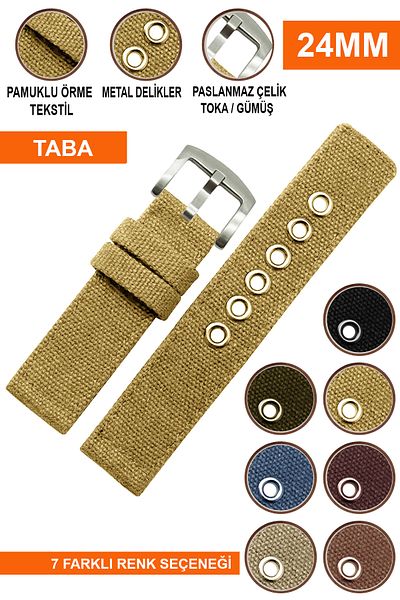 COBRA 24mm Fossil-Welder-Casio-Seiko-Omega-Armani Watch Compatible Fabric Textile Nato Watch Band F2824Mm