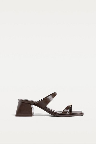 Stradivarius High-heel sandals with metal detail