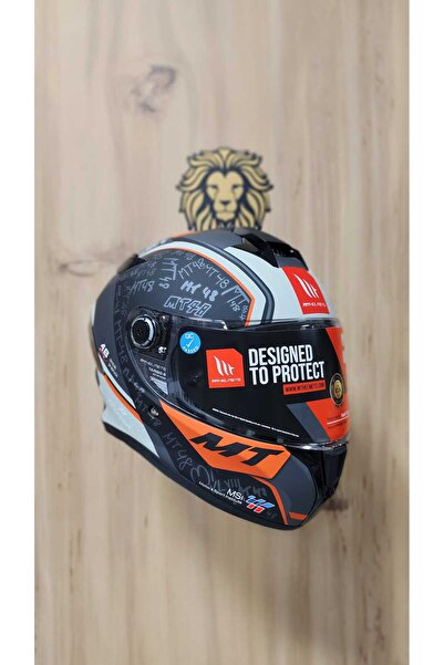 MT -LEOS MOTOR-MT HELMETS IVAN ORTOLA 2024 B4 MATT-FULLFACE MOTOSİKLET KASKI-