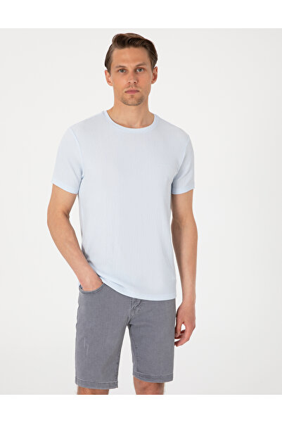 Pierre Cardin Açık Mavi Slim Fit Tişört 50306802-VR003